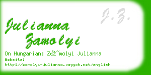 julianna zamolyi business card